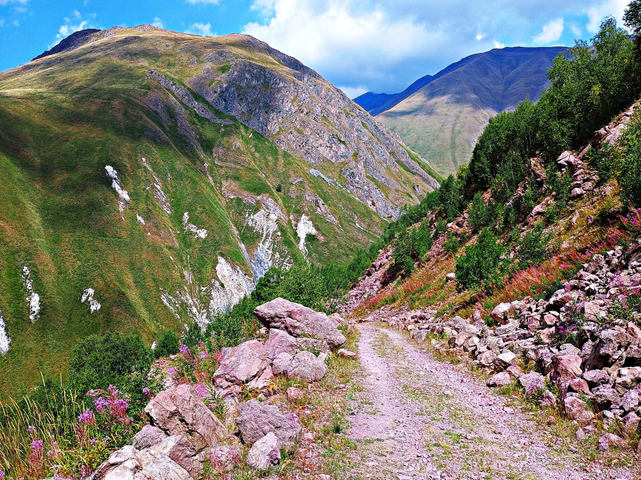 Landschaft im Chada-Tal bei Gudauri