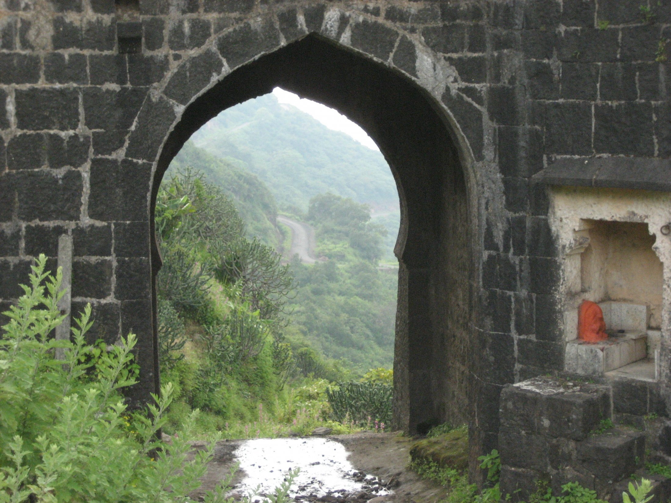 Aufstieg zum Purandar Fort