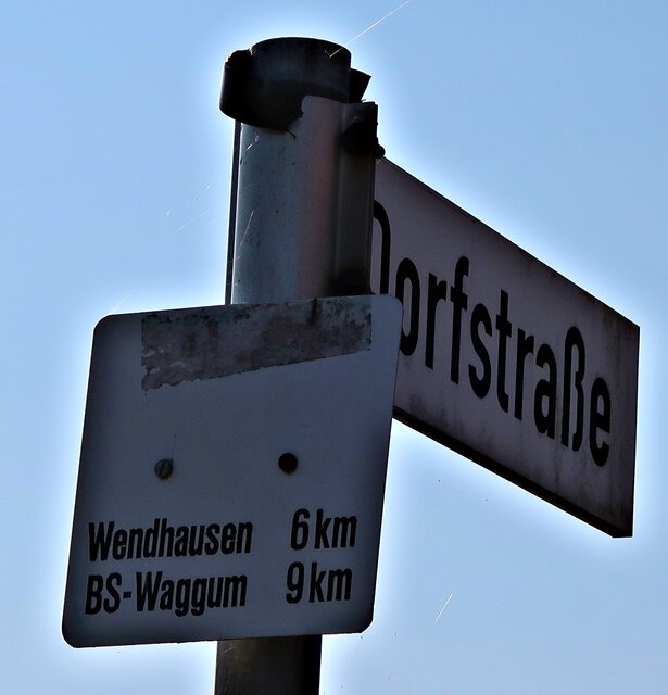 Abzweig nach Wendhausen