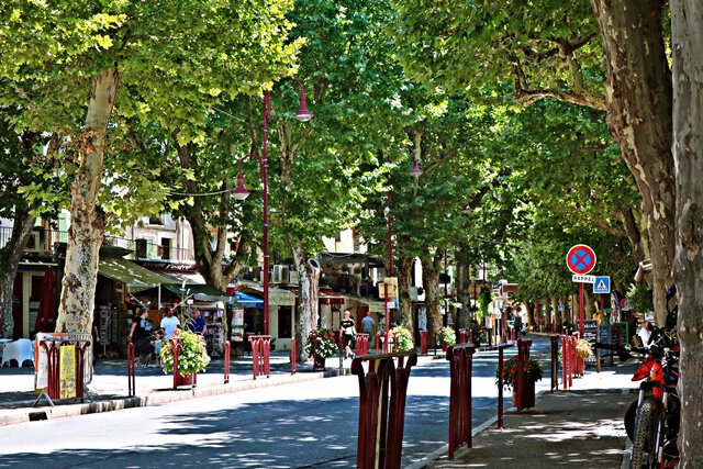 Die Innenstadt von Riez