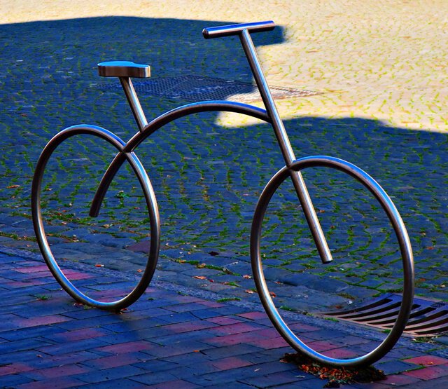 Fahrrad-Skulptur