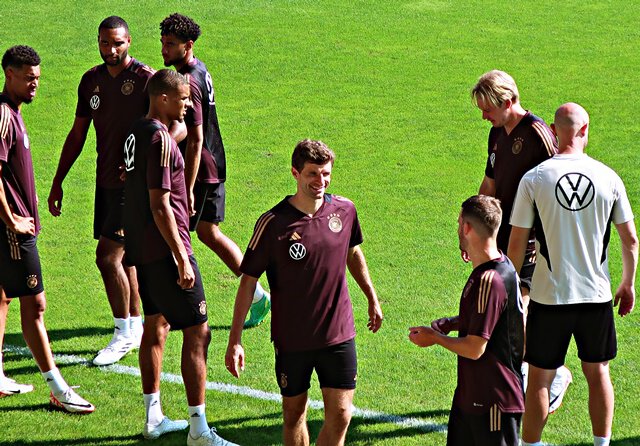 Müller & Co. beim Training
