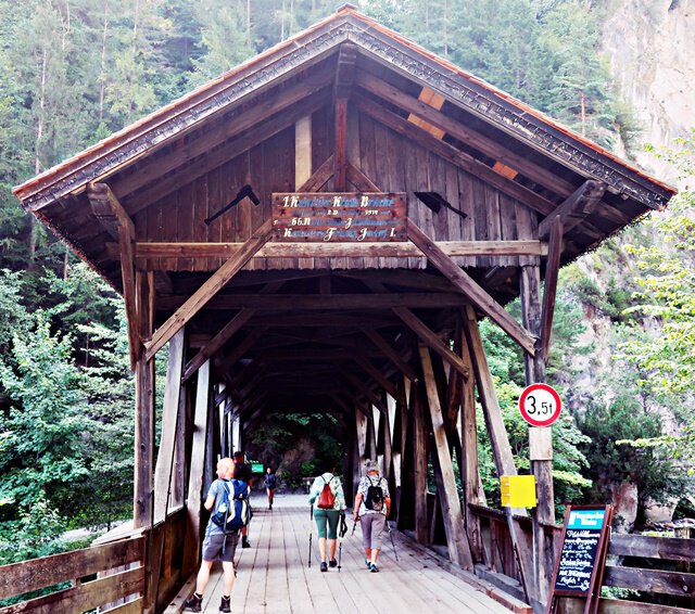 Brücke über den Inn zur Kundler Klamm