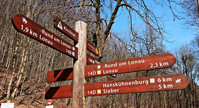 Start am Parkplatz Kirchtal