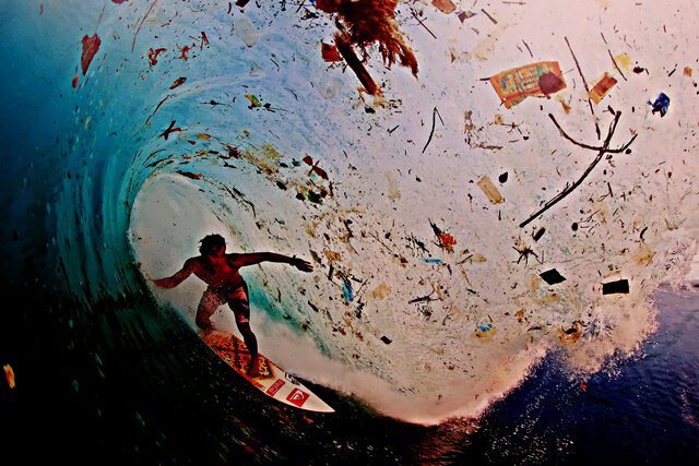 Surfen im Müll