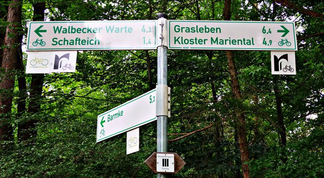 Radweg zum Kloster Mariental
