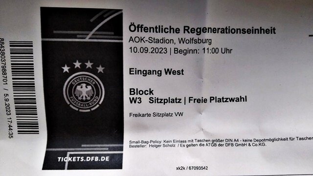 Öffentliche Regenerationseinheit im AOK Stadtion