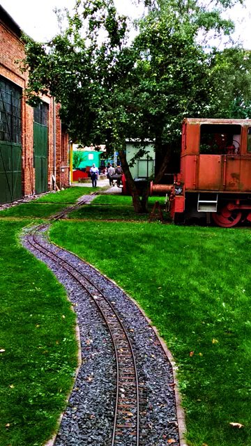 Blick auf das Lokparkgelände