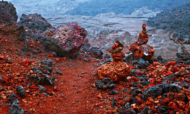 Wanderweg zum Piton de la Fournaise