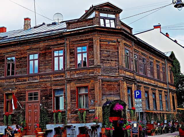 Holzhäuser in Riga