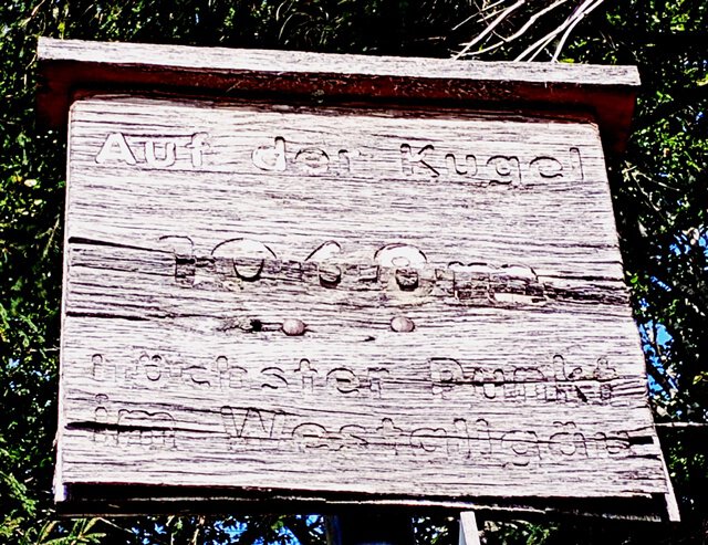 Auf dem Gipfel der Kugel