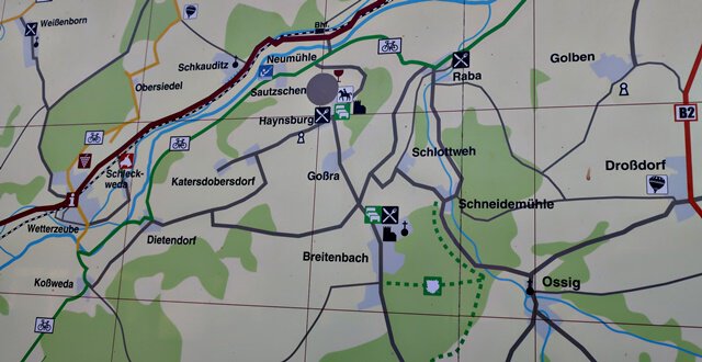 Wanderroute um die Haynsburg