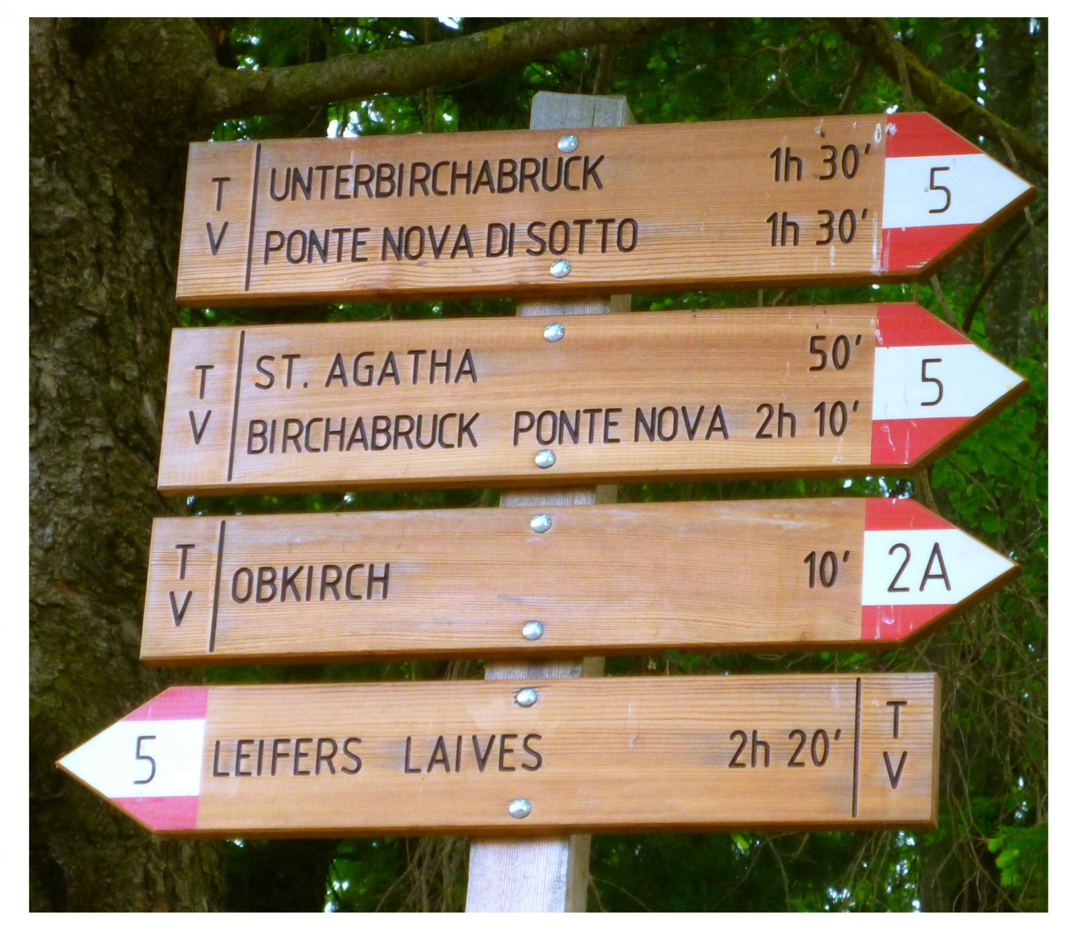 Wegweiser Deutschnofen