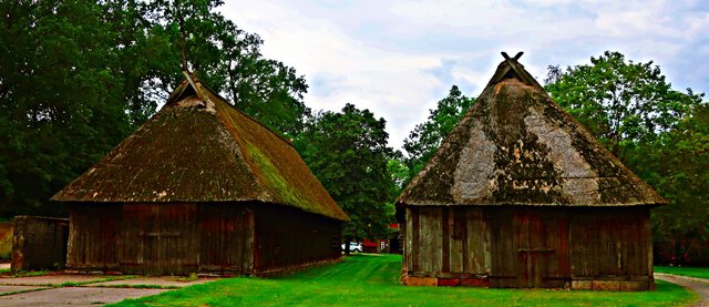 Historische Höfe mit Eichenbestand bei Schmarbeck