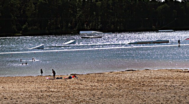 Der Strand vom Bernsteinsee