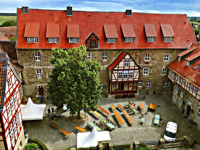 Der Innenhof der Burg