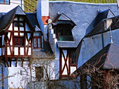 Half-timbered houses at the Mosel